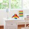 Wooden Pen Holder & Pencil Holders - Rainbow Supply Caddy Phone Holder Desk Organizer for Office Supplies Makeup Brush Classroom Organization for Women & Kids